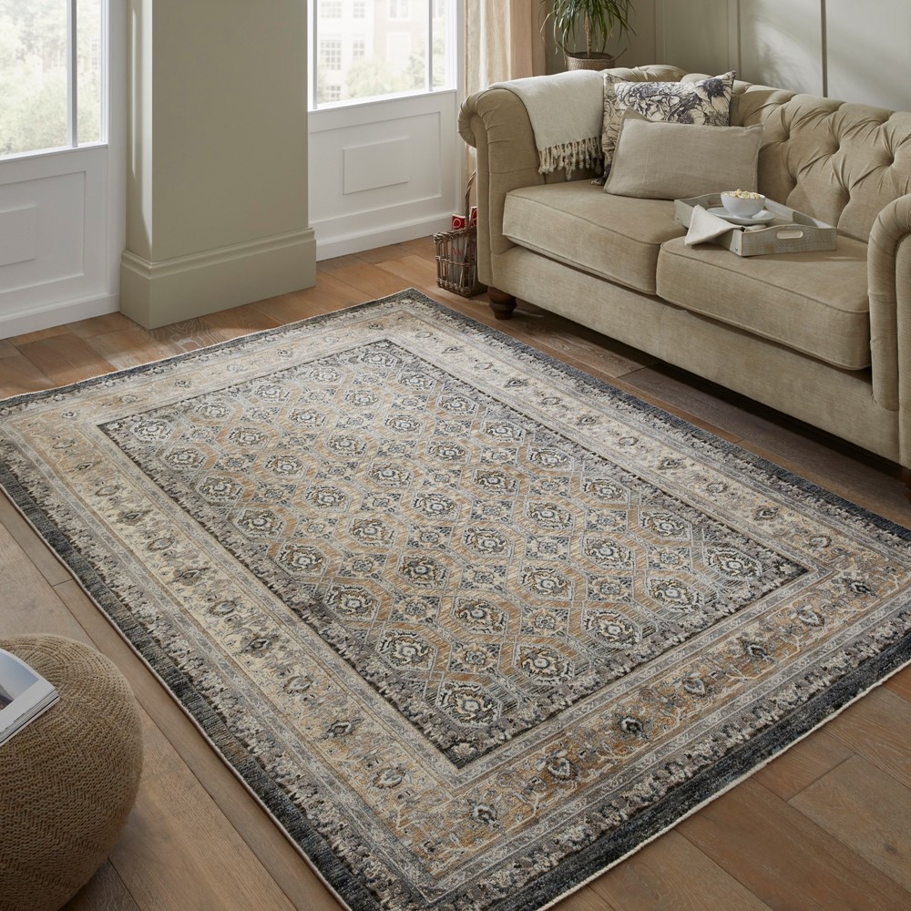 Legacy LEG02 Traditional Persian Rugs by Concept Looms in Slate Beige